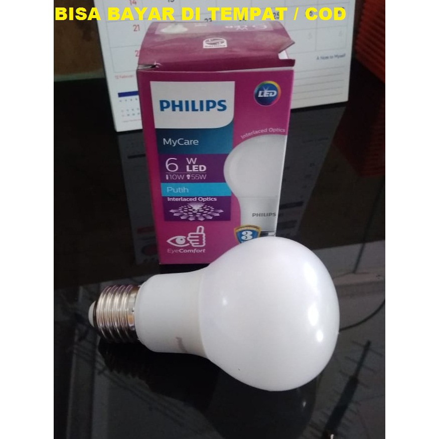 LAMPU LED PHILIPS 6 WATT / LAMPU LED WARNA PUTIH