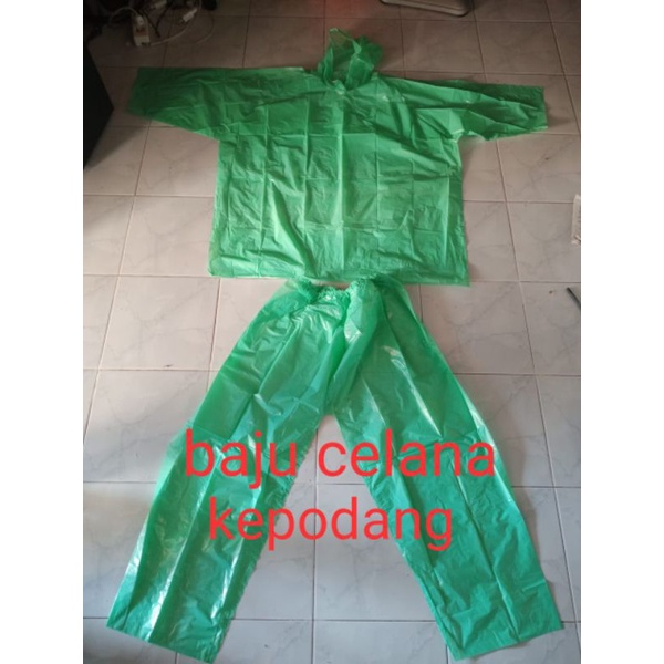 (grosir)(lusinan isi 12)mantel atau jas hujan plastik jaket dan celana