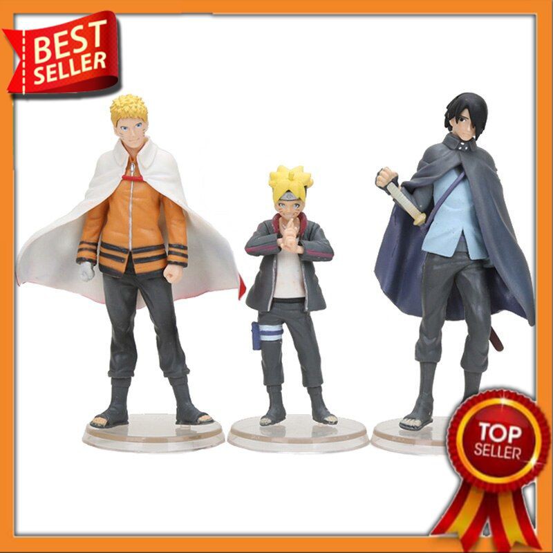 Action Figure Impor 3 Buah/banyak Boruto Naruto Generasi Berikutnya Uchiha Sasuke Action Figure Coll