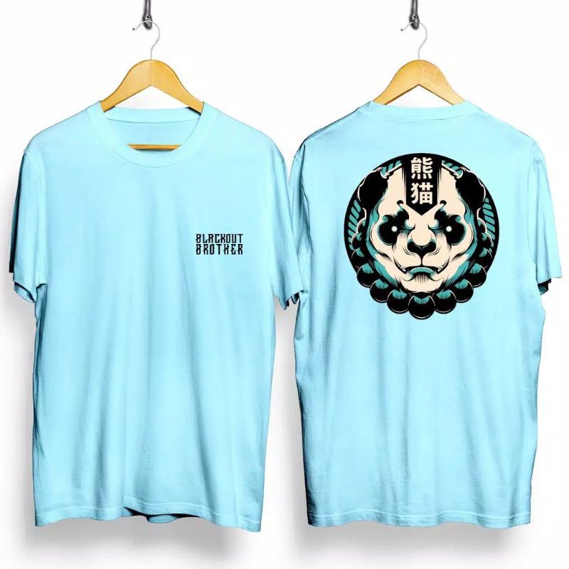 Fourfashion Kaos Pria Kaos Distro BLACKOUT BROTHER Blue CN837