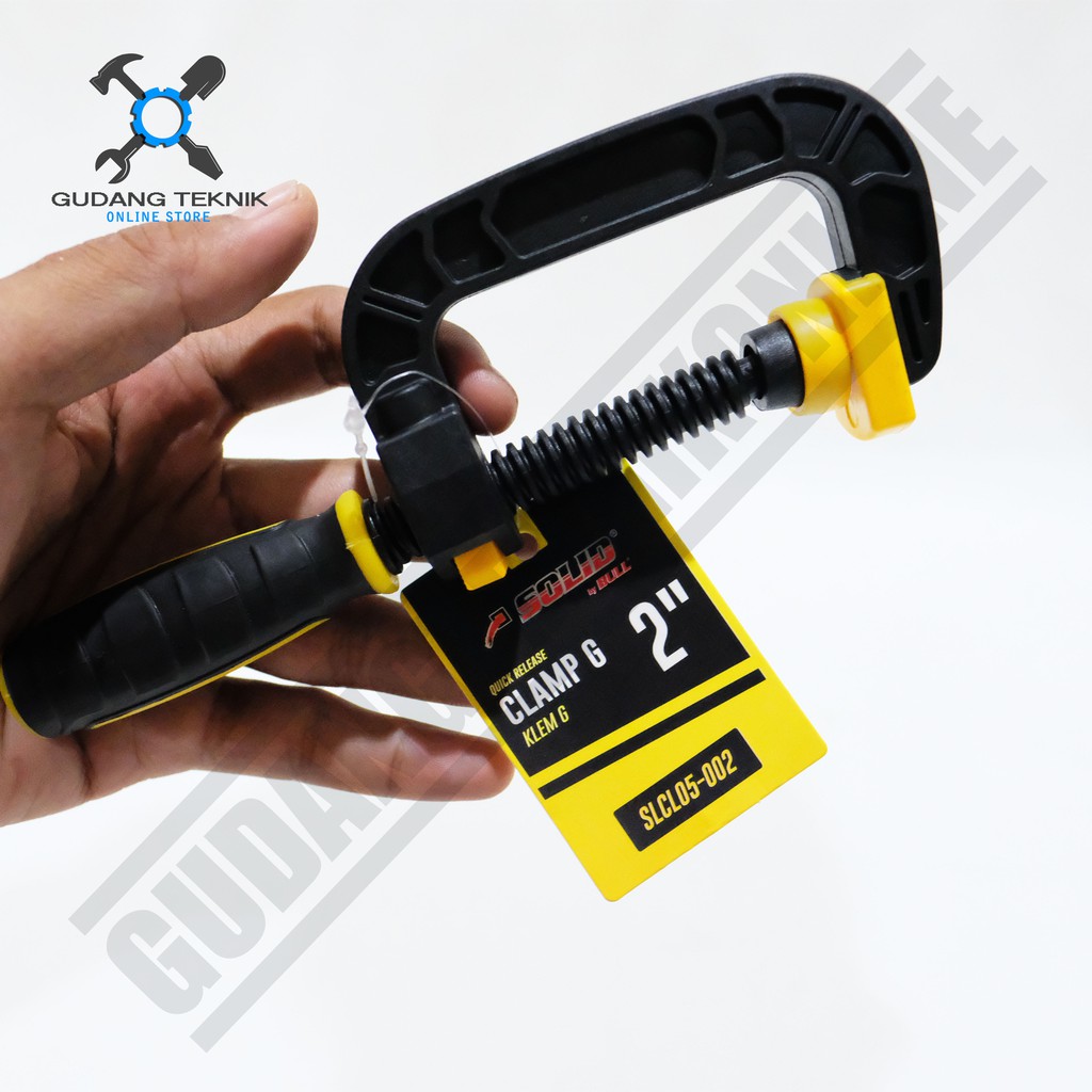 Solid Clamp G Quick Release 2&quot;- 3&quot; / Klem G Penjepit Jepit Kayu 2&quot; - 3&quot;