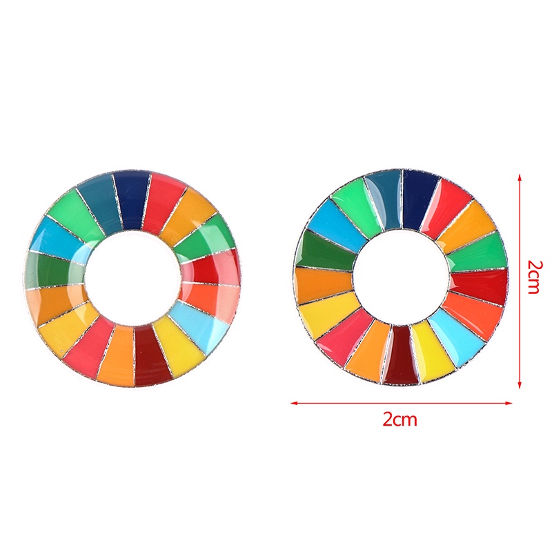 Bros Pin Lencana 17 Warna Sustainable Development Goals