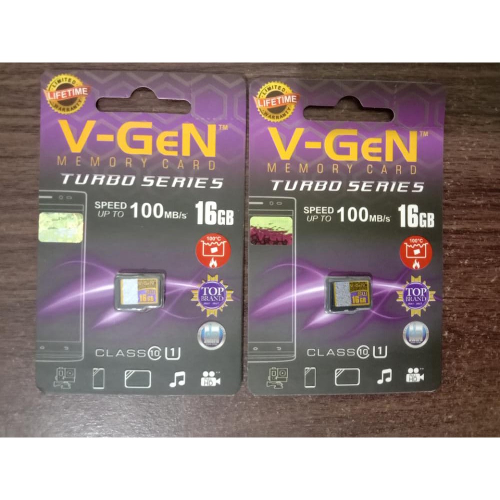Memori Vgen Class 10 16GB micro sd card  memory HP V-Gen Original