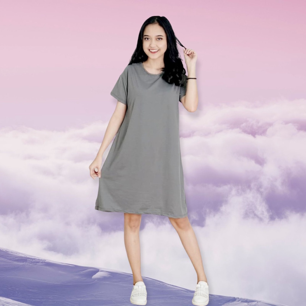 Tq88indonesia Baju Dress Wanita Terbaru / MILEY SPANDEK DRESS / Dress Kaos  Terbaru