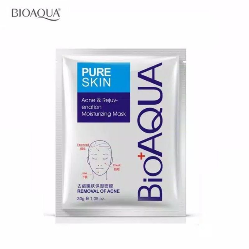 [ORIGINAL] Bioaqua Pure Skin Removal of Acne Mask / Masker Wajah Bioaqua Untuk Jerawat