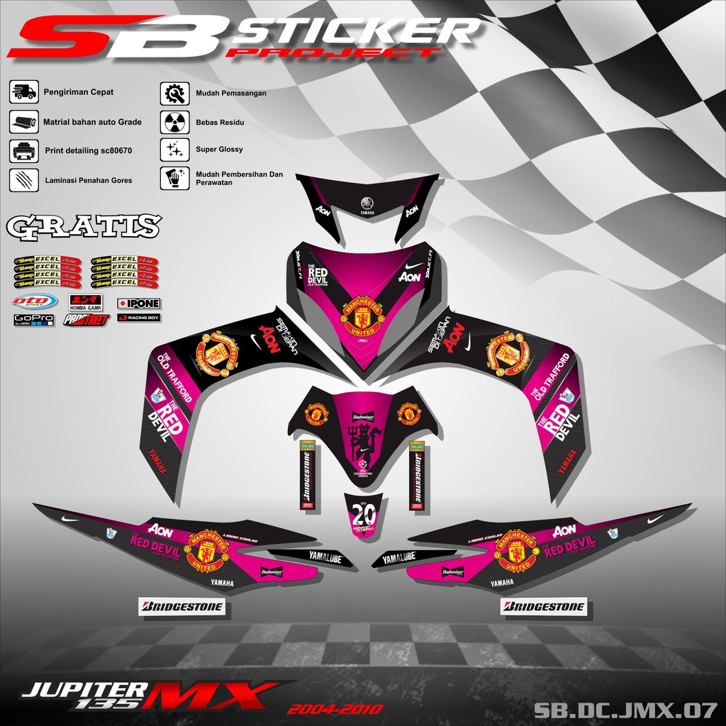 DECAL FULL BODY JUPITER MX OLD 2004-2010 - DECAL STICKER FULL BLOCK YAMAHA JUPITER MX OLD 2004-2010 
