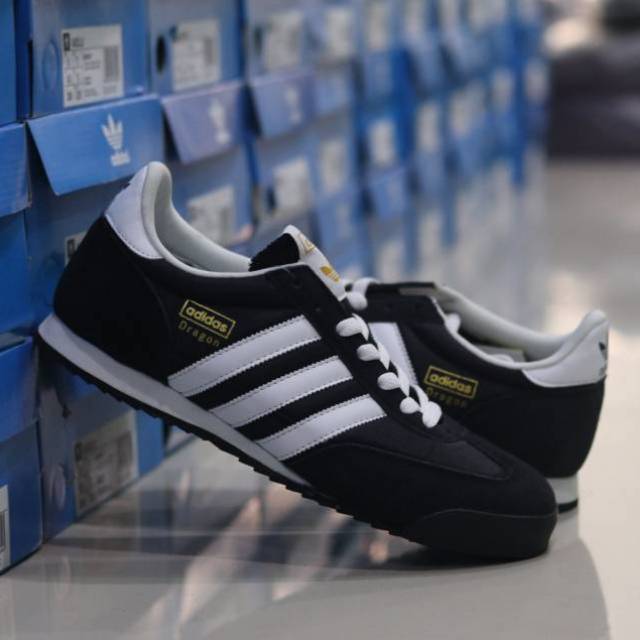 adidas dragon black and white