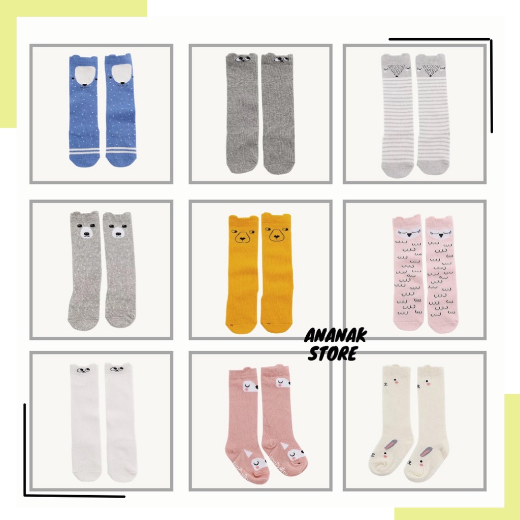 Kaos Kaki bayi panjang Motif / Kaos kaki Anak panjang / Legging