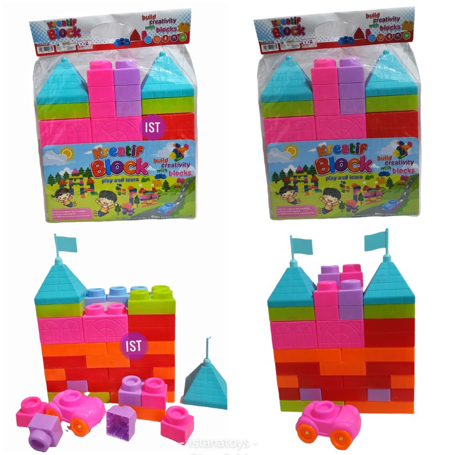 MWN Mainan Kreatif Block Jumbo 54 pcs OCT9234