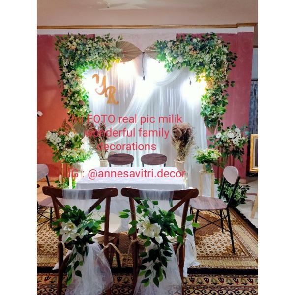 sewa backdrop akad nikah 2 meter