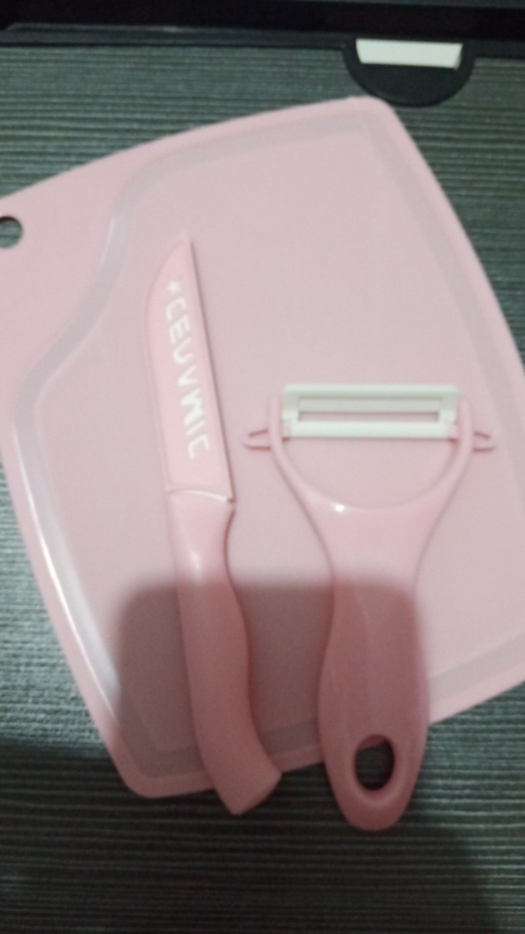 Pisau Set Keramik 3 In 1 Pisau Set / Alat Dapur / Pisau / Talenan