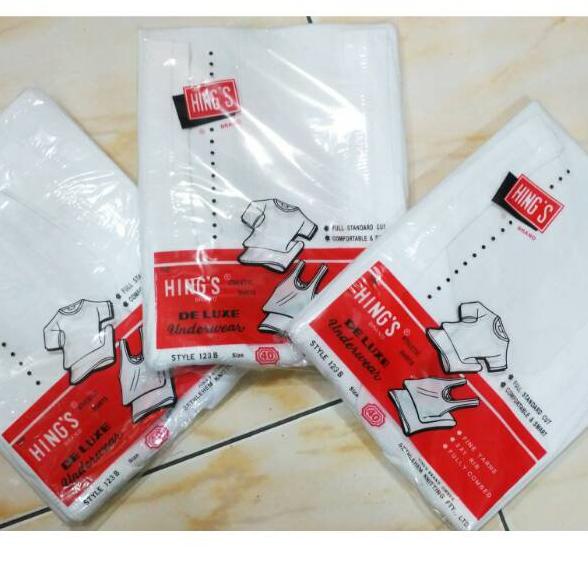 Terbaik.. Kaos dalam hings/ singlet hings cowok/ Hings 123B SINGLET HINGS 100% ORIGINAL KATUN