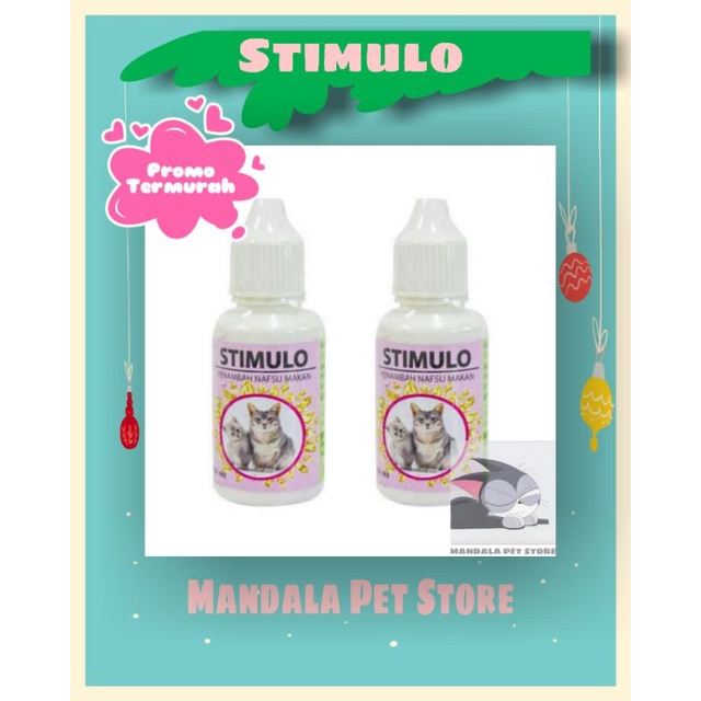 STIMULO CAT DROP -  Obat Vitamin Kucing Penambah Nafsu Daya Makan