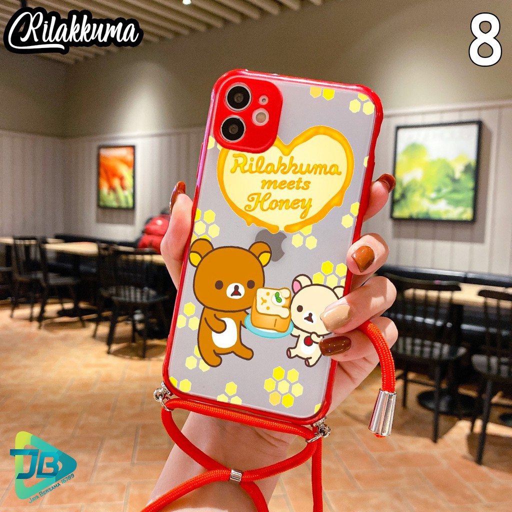 Softcase Slingcase Lanyard Choice RILAKKUMA Oppo A39 A57 A71 A9 A5 2020 A52 A92 JB3407