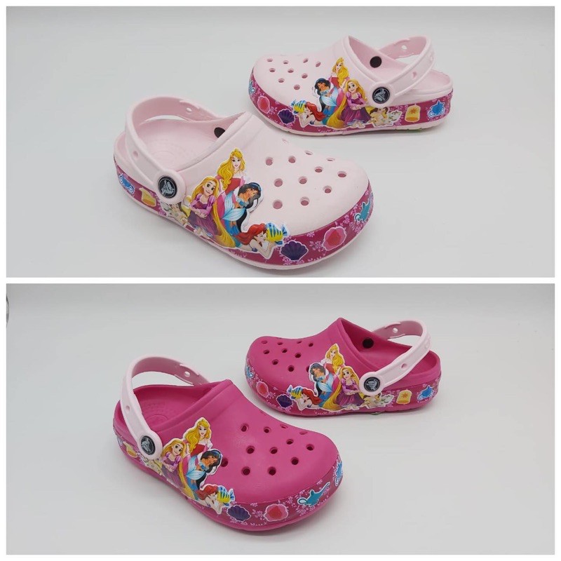 SALE Sandal Crocs Princess LED clogs crocs anak Cewek LED lampu