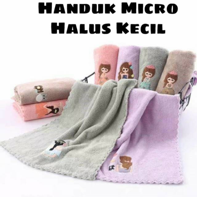 Handuk Micro Halus Kecil Handuk Micro baby 35x75 Handuk bayi karakter Handuk bayi kecil kimono