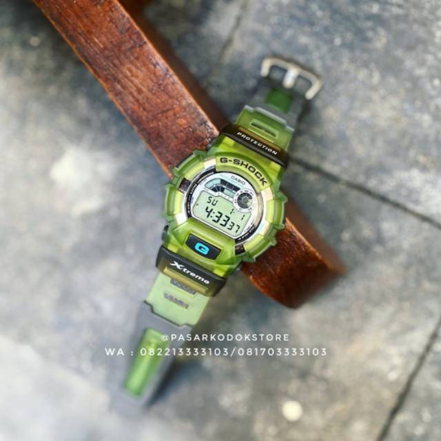 JAM TANGAN ORIGINAL G SHOCK VINTAGE DW-8500 GREEN EXTREME