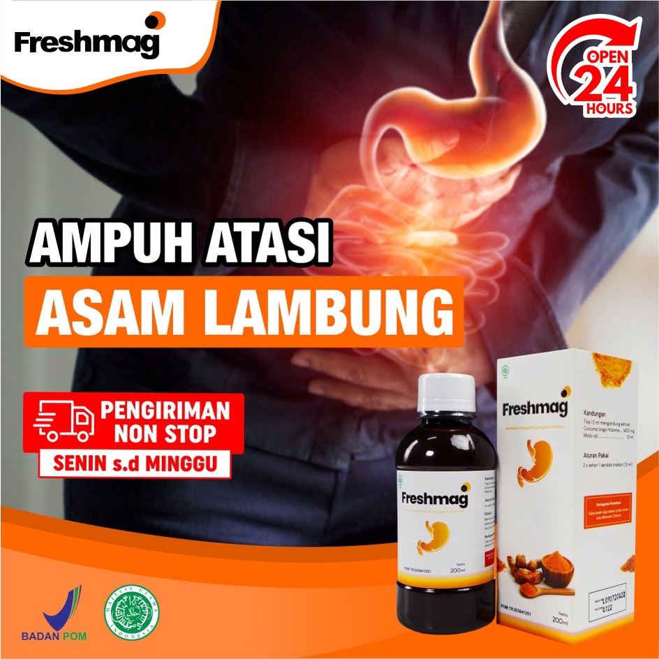 Paket Asam Lambung Kronis 5 Botol - Madu Freshmag Freshmagh Presmag Solusi Atasi Asam Lambung Mual Muntah Maag Magh Gerd Tingkatkan Nafsu Makan Lancarkan Sirkulasi Darah Isi 200ml