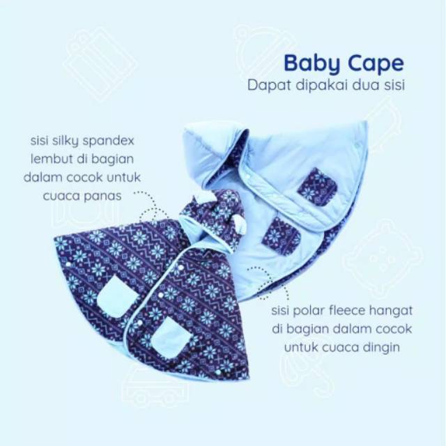 SET JAKET BAYI BABY CAPE CUDDLEME ORI