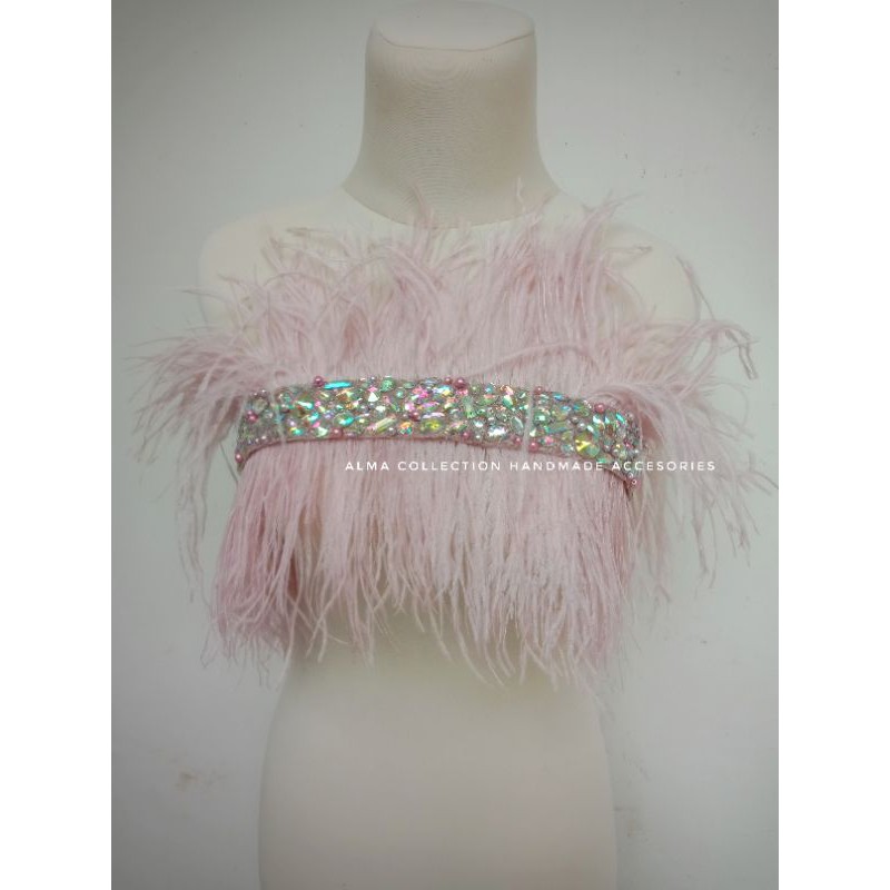 (COD) Hiasan bulu full diamond blink mutiara