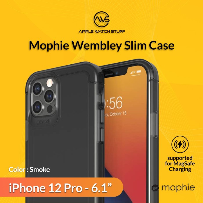 Mophie Wembley Palette Slim Case for iPhone 12 Pro 6.1 inch Smoke