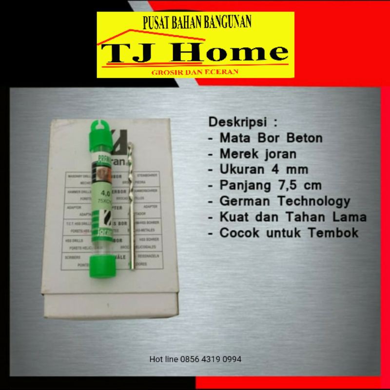 Mata Bor Beton Mata Bor Tembok 4 mm