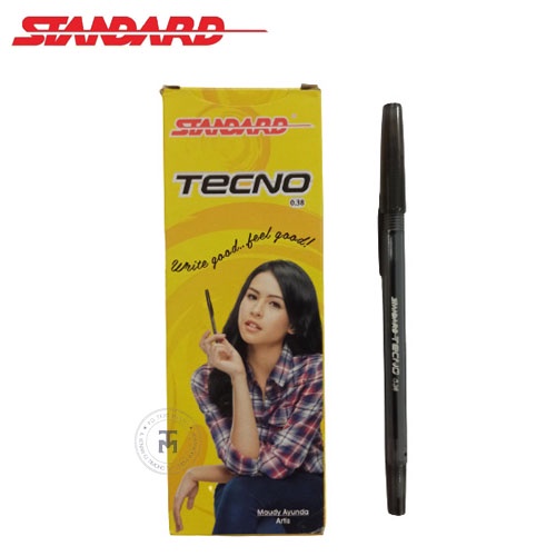 

(12 Pcs) Pulpen Standard Tecno 0,38mm
