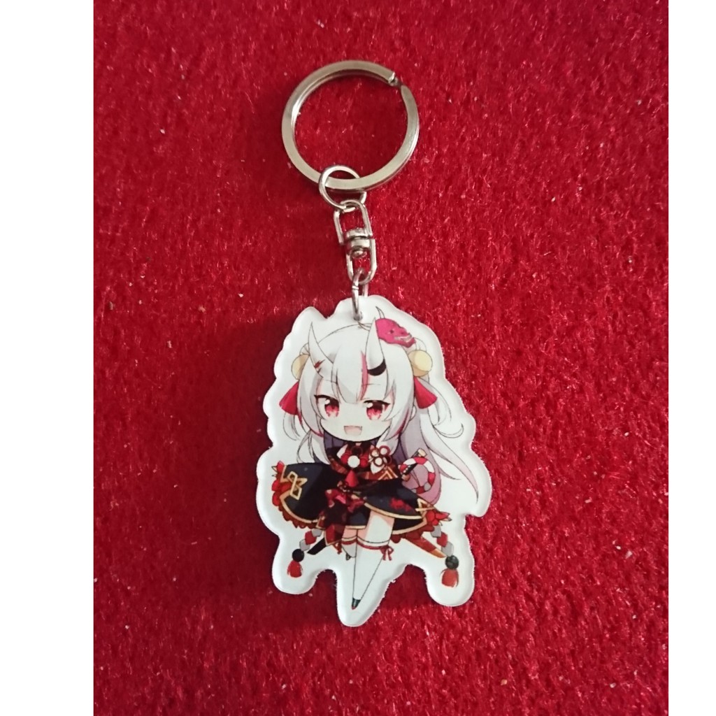 Gantungan Kunci Nakiri Ayame Hololive Vtuber - Ojou Sama - Keychain Acrylic Ganci Akrilik
