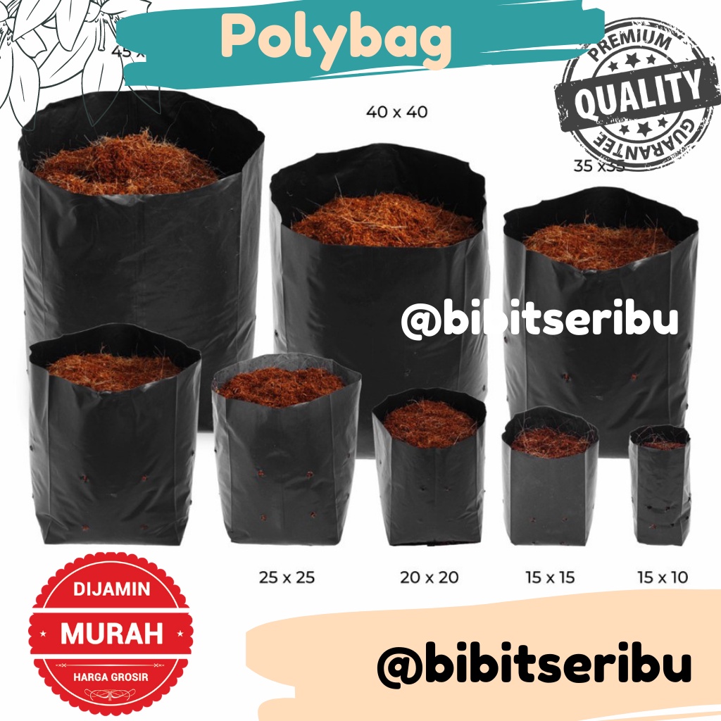 polybag tanaman polybag taman wadah tanaman plastik tanaman polybag polibek
