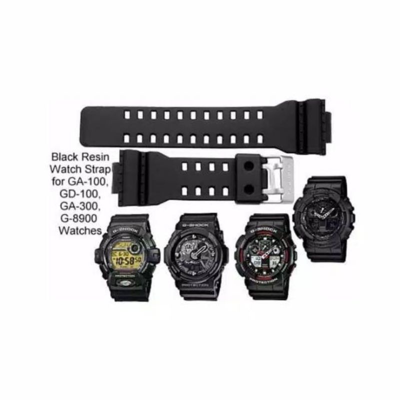 TALI STRAP JAM CASIO GSHOCK G-8900 / GR-8900A / G 8900 / GR 8900A RUBBER STRAP TALI KARET G SHOCK