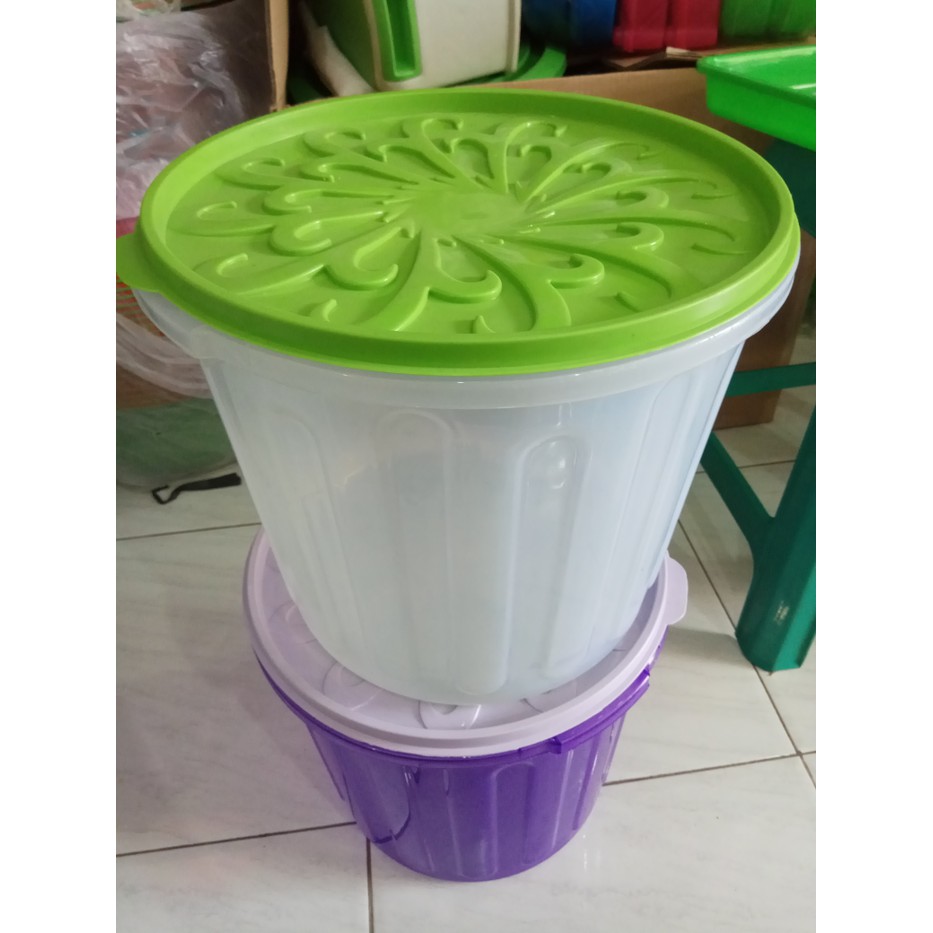 

Toples Kerupuk / Sealware / Toples Plastik Bulat Krupuk 16 Liter