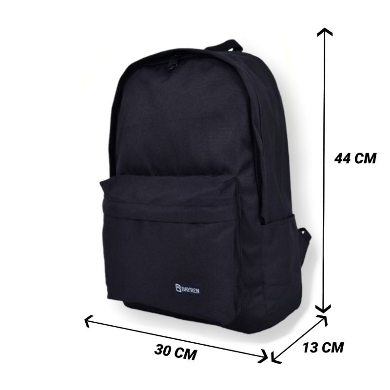 BYR 03 Tas Ransel Bayren Black Series Backpack Laptop Distro Pria Wanita