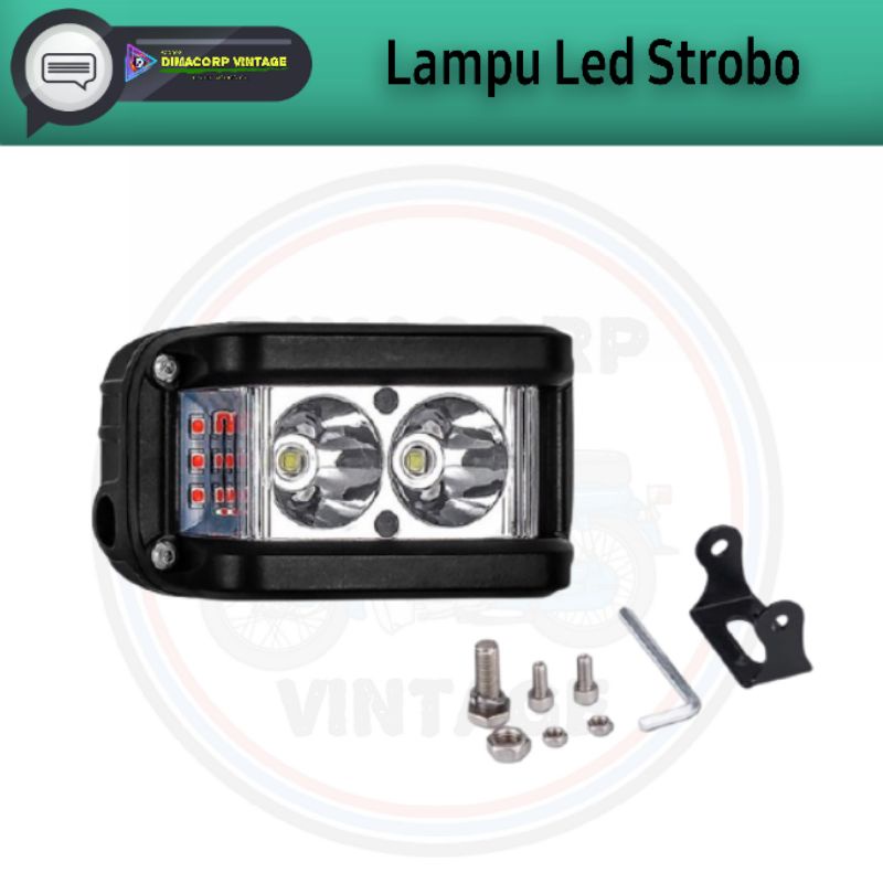 LAMPU TEMBAK SOROT LED 2 TITIK DAN 6 TITIK MOTOR YAMAHA RX KING