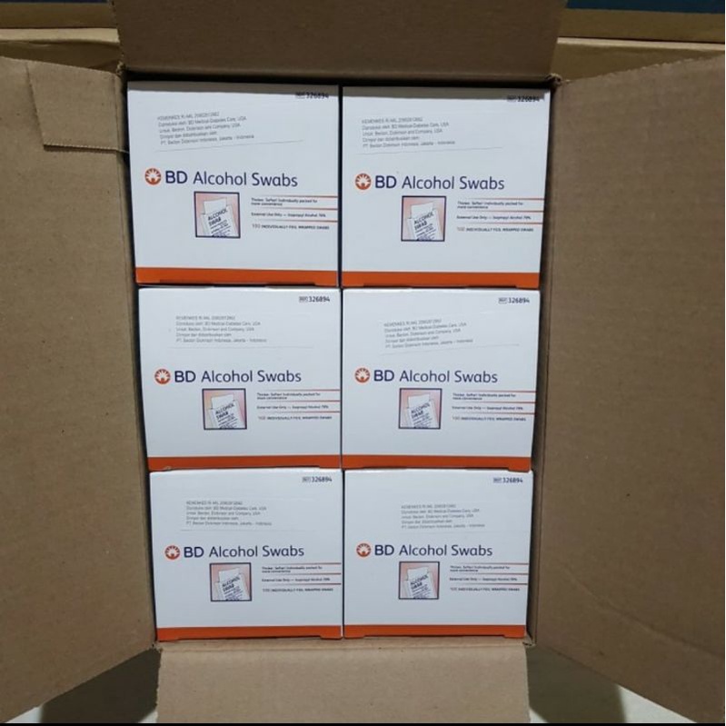 BD Alcohol Swabs Tisu Alkohol Swab Alkohol 70%