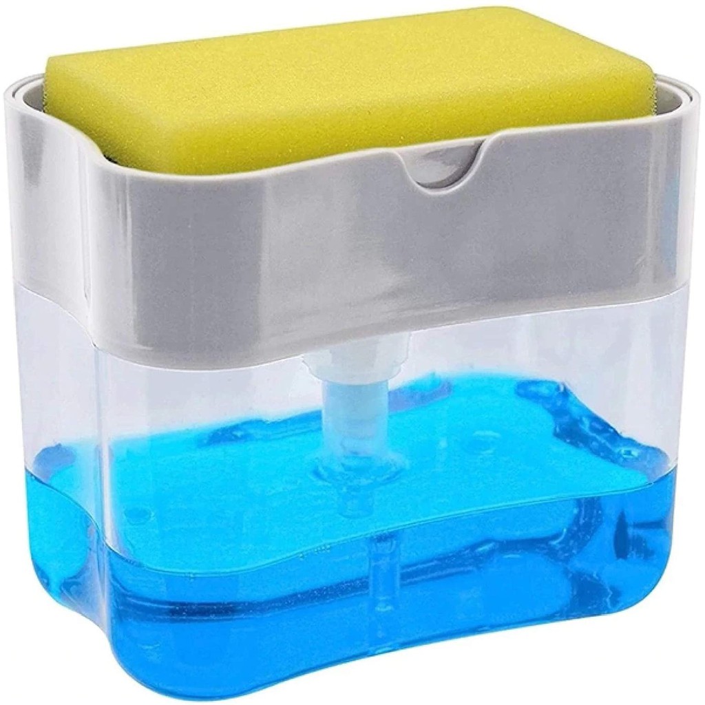 DISPENSER SABUN CUCI PIRING SPONS BOLA KAWAT PUMP DISPENSER HOLDER SPONGE ORINGINAL IMPORT VA36