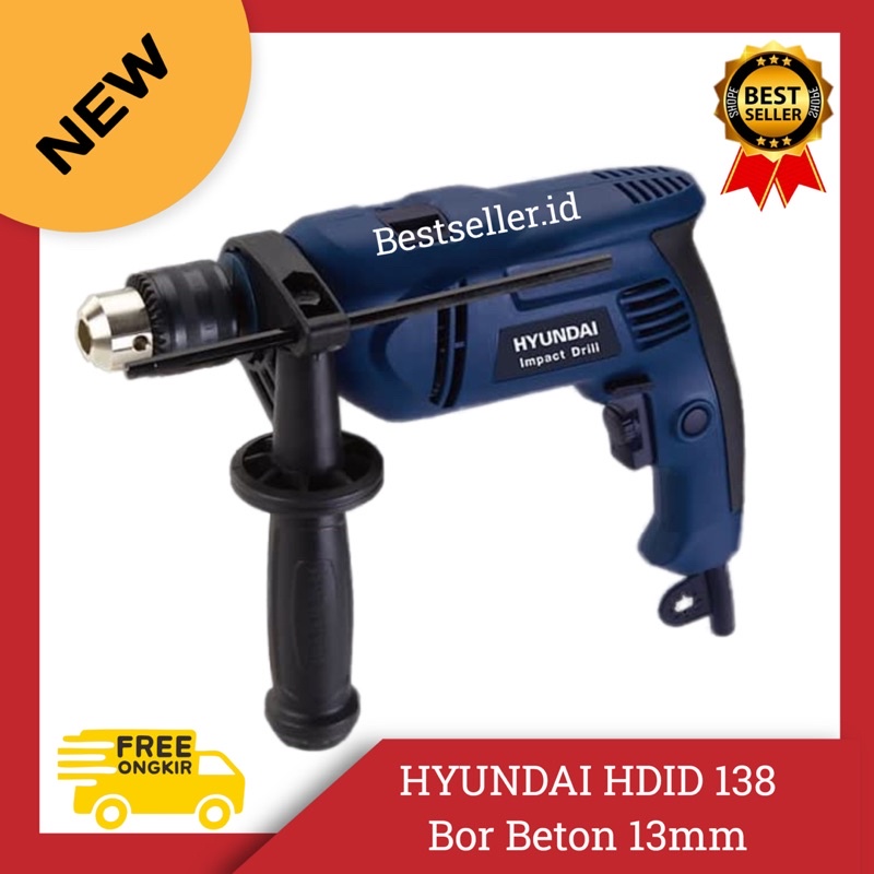 HYUNDAI HDID 138 Impact Drill 13mm / Mesin Bor Beton Tembok 13mm