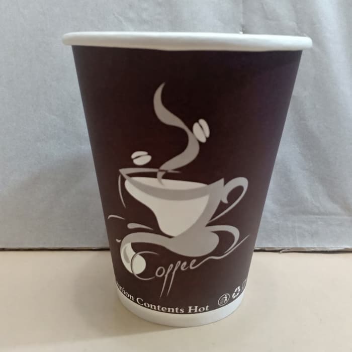 Paper cup / Papercup / Gelas kopi Uk.6.5 oz / Gelas jagung - Abu-abu