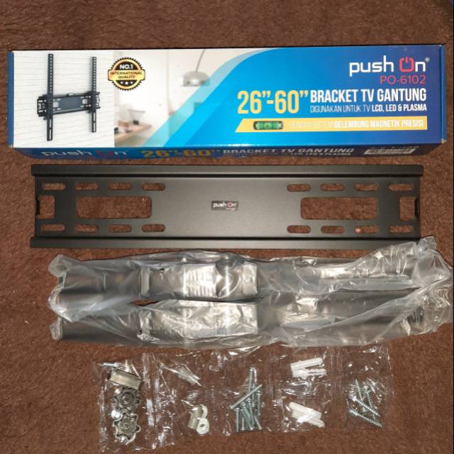 Braket TV push On PO-6102 26"-60"