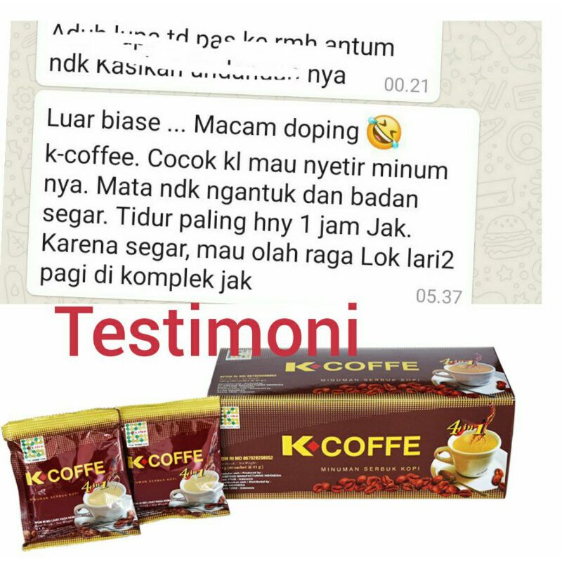 [ COD ] K-Coffe 4in1 K-link 1 sachet