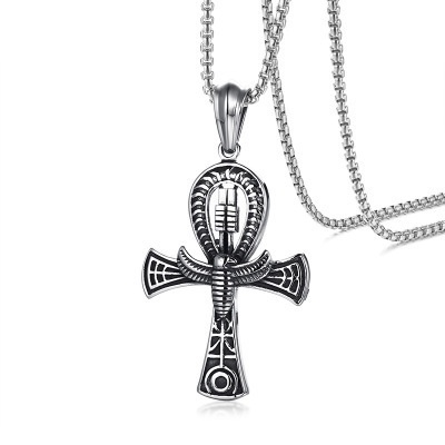 Exotic Egyptian Life Cross Pendant Eternal Life Symbol Stainless Steel Anka Egyptian Style