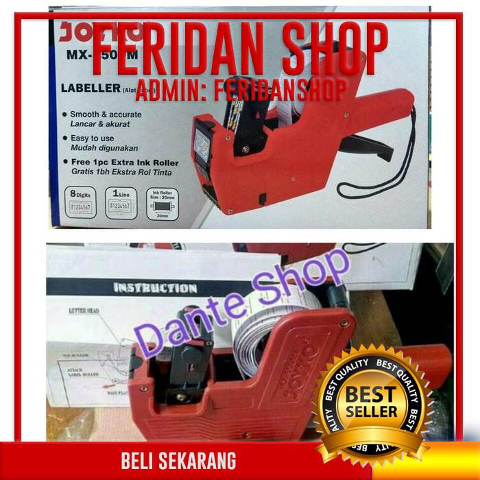 

OFFICE & STATIONERY LAINNYA ALAT LEBEL BEST HARGA 1 BARIS 8 DIGIT PRICE LEBELLER JOYKO MX 5500 FAVOR