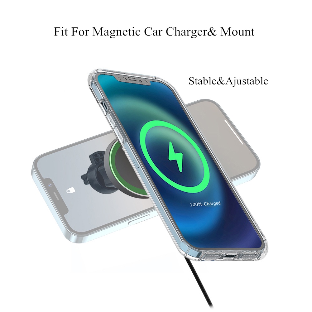 5pcs Stiker Ring Magnetik Wireless Charger Bahan Metal Untuk iphone