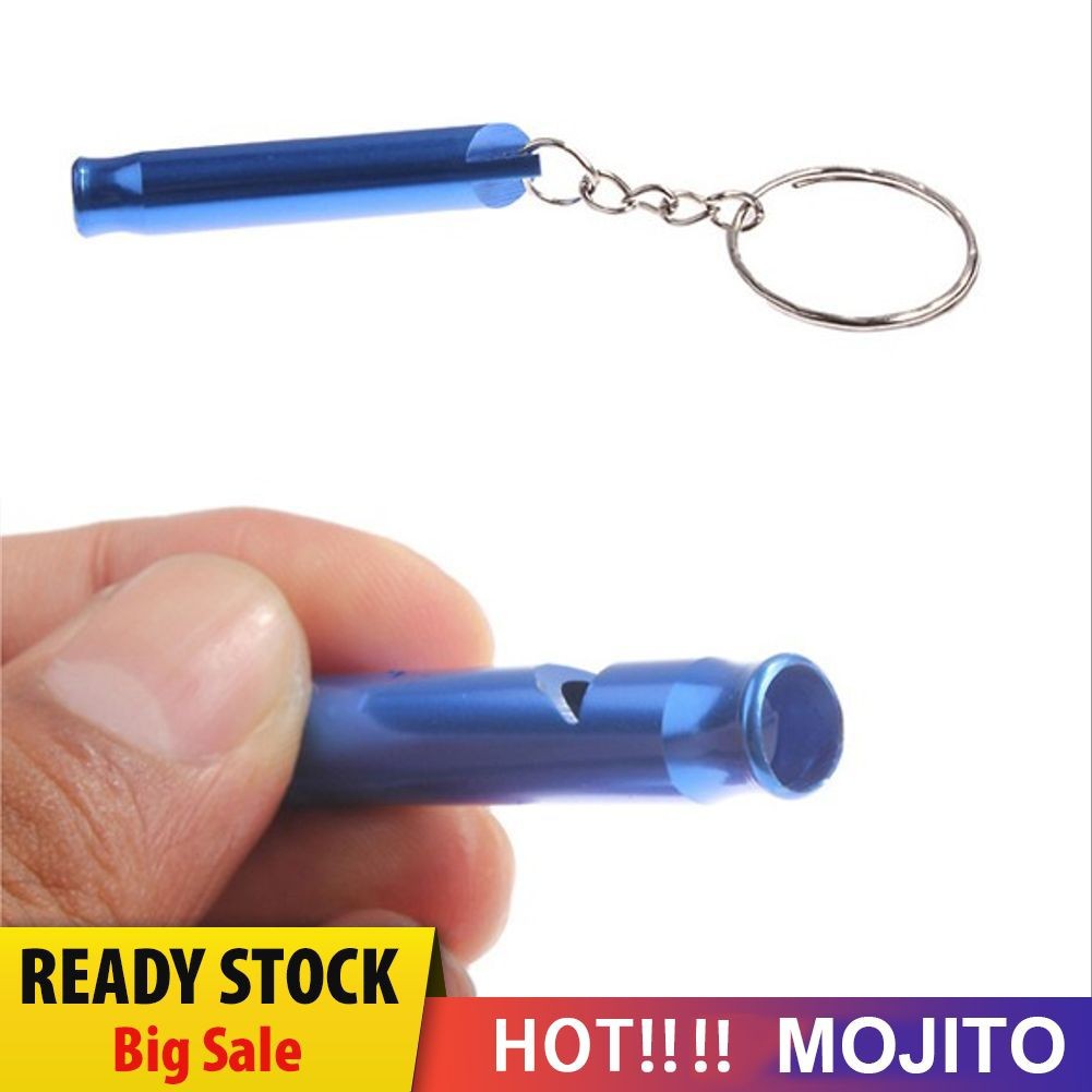 MOJITO Dog Whistle Keychain Pendant Keyring Pocket Pets Accessories Metal