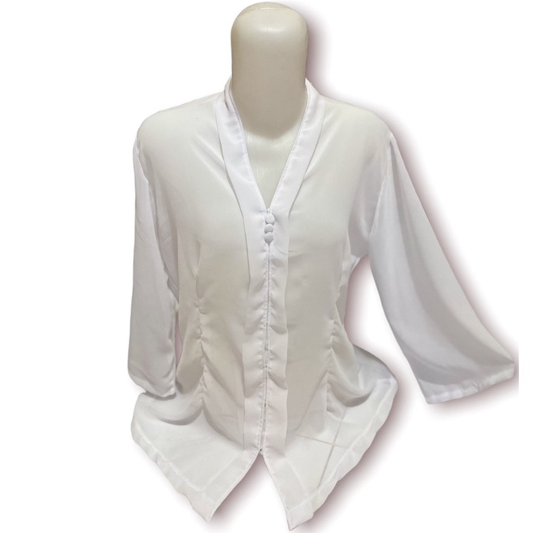 kebaya sifon polos kebaya sifon lengan lonceng kebaya sifon murah pakaian adat bali murah