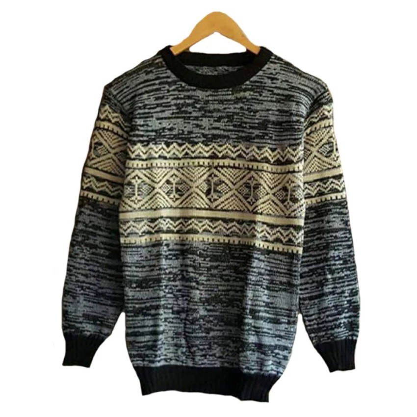 Sweater Rajut Pria Farie Tribal