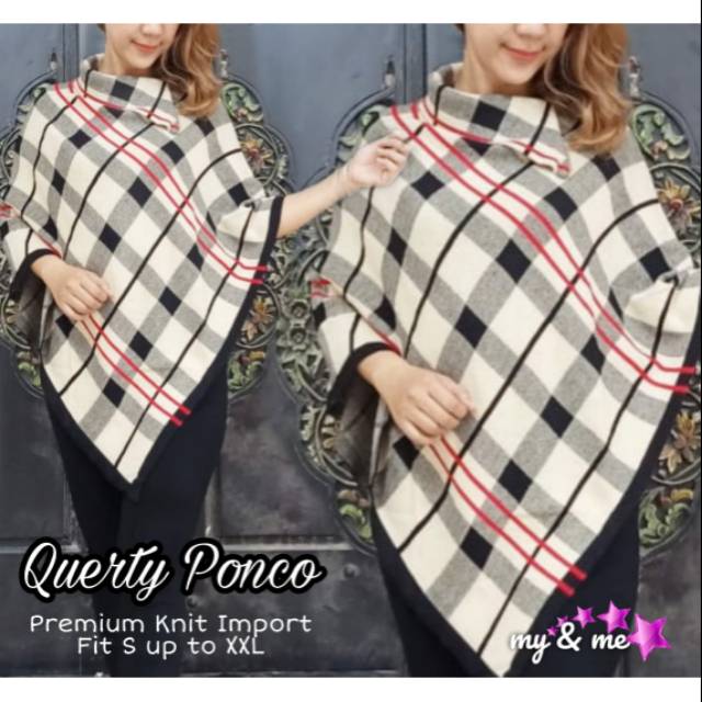 Querty Ponco Outer Cape Rajut by My & Me