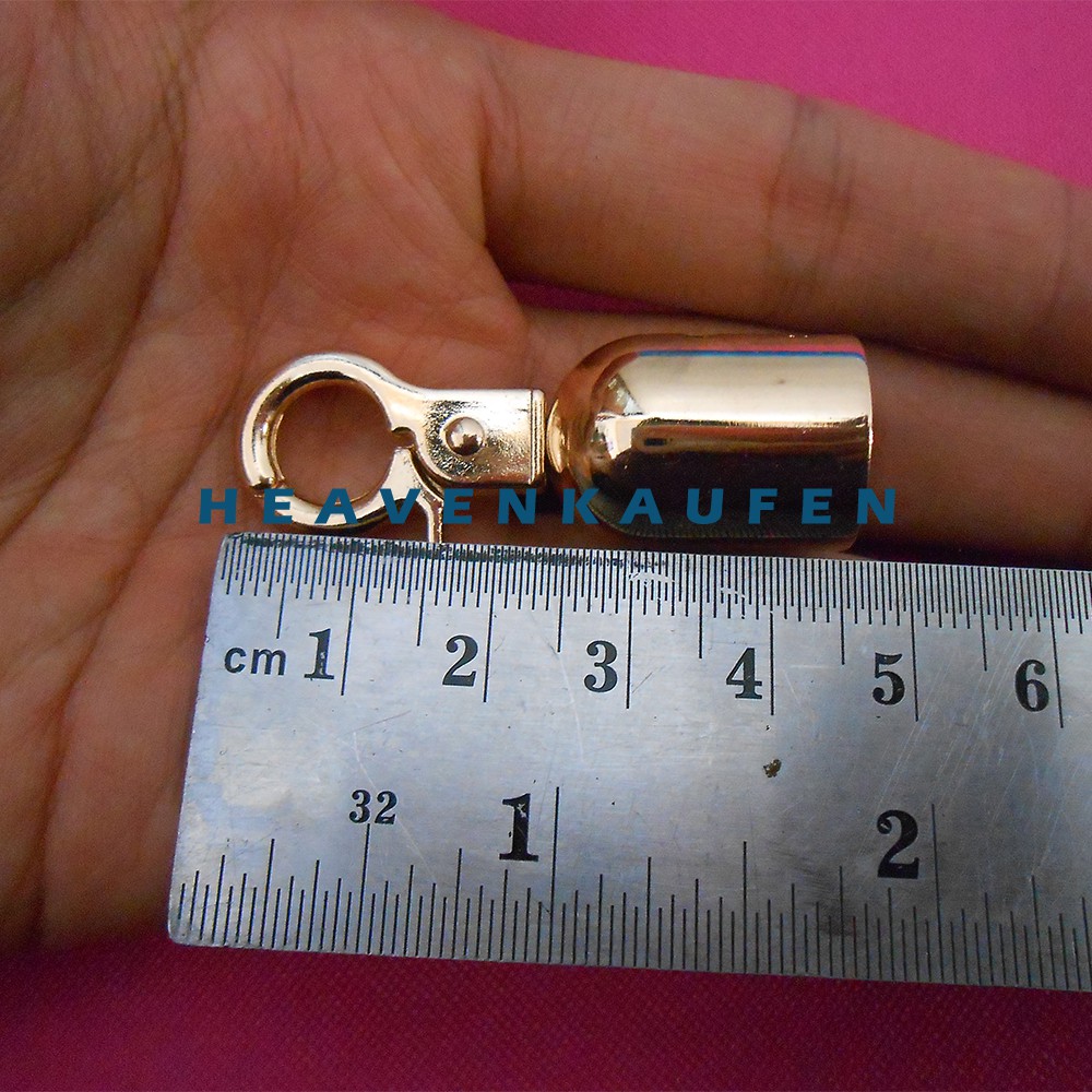 Kait Pengait Lonceng Kakatua Ujung Handle Tas Warna Gold Muda / Emas Muda