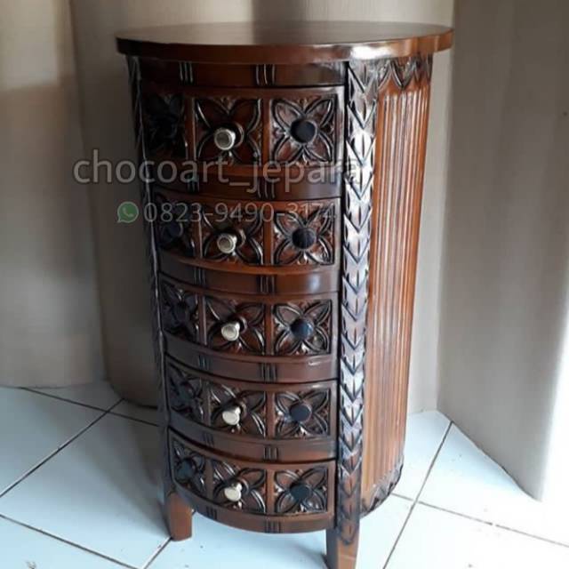 Nakas jati Nakas ukir motif kawung / nakas jati / nakas cantik / Chocoart jepara / nakas berlaci 5