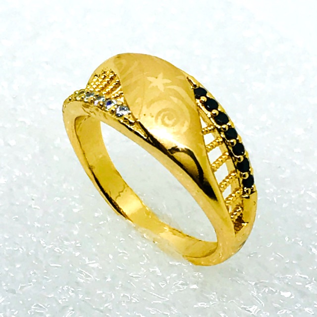 Cincin wanita //cincin grafir //cincin permata itam // cincin perhiasan  pengganti emas