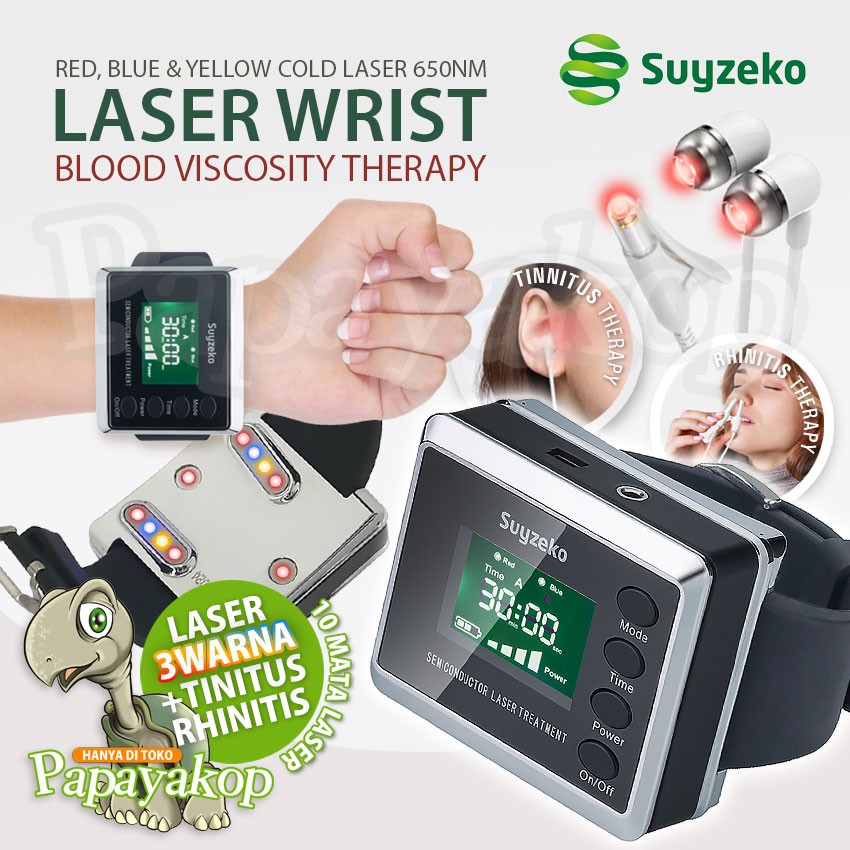 Jam Laser Terapi Kesehatan Darah & Jantung , Menanggulangi Darah Tinggi, Stroke & Diabetes, 10 Titik